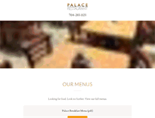 Tablet Screenshot of palacerestaurant.net